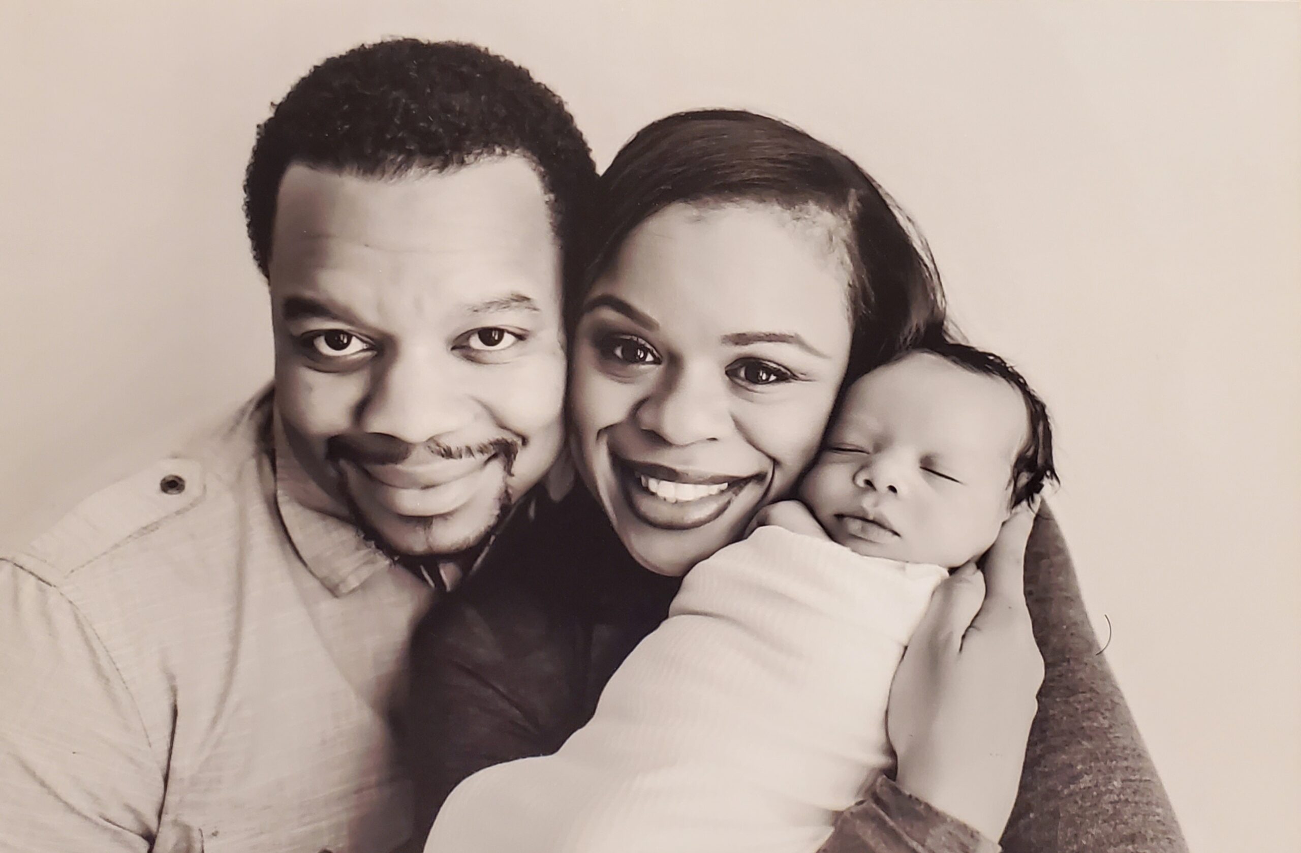 Certified love coach Shay 'Your Love Diva' with her husband and young baby